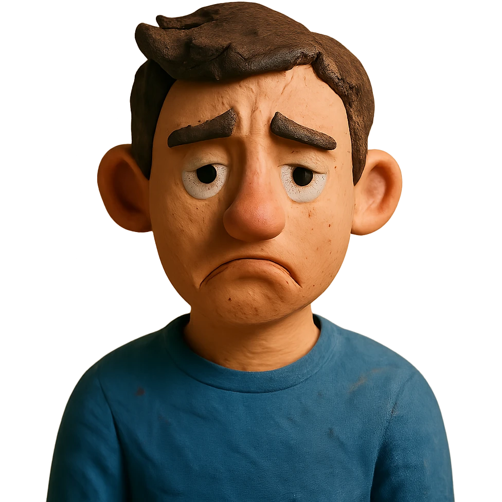 disappointed young man emoji