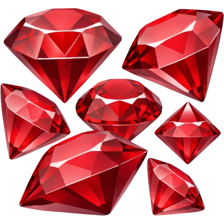 Red crystal group emoji