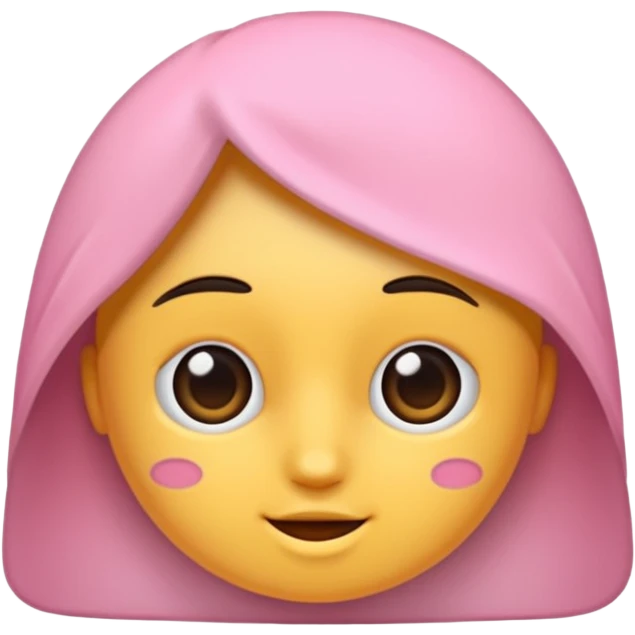 Pembe kalp ile papatya emoji