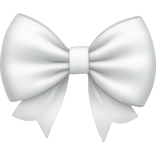 white bow emoji