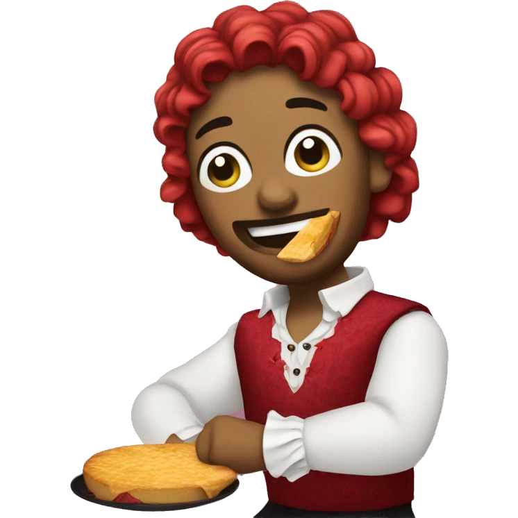 Flamenco comiendo  emoji