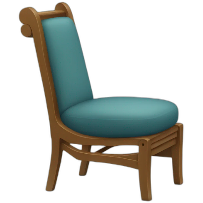 Chat sur une chaise emoji