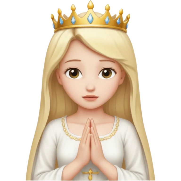 Praying princess  emoji