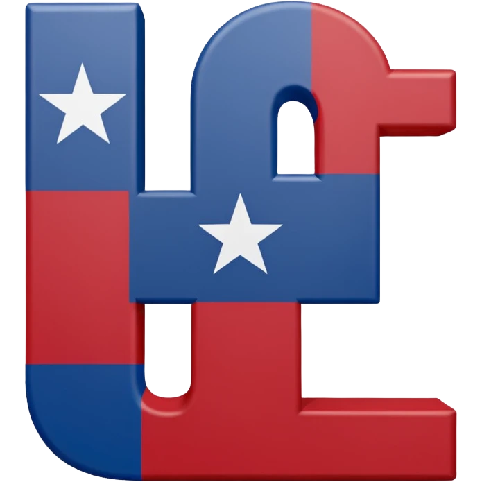 "ATX" Block letters with the Texas State Flag wrapped inside the letter Block space emoji