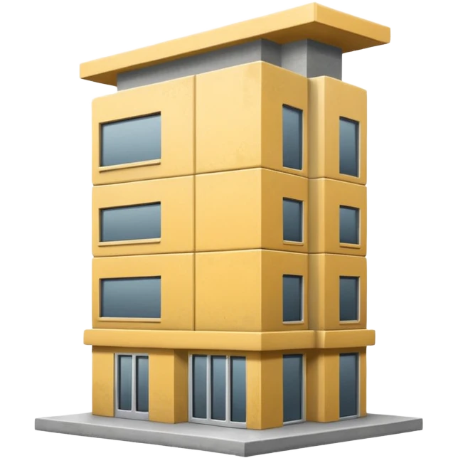 pick-up point, gray buildingpick-up emoji