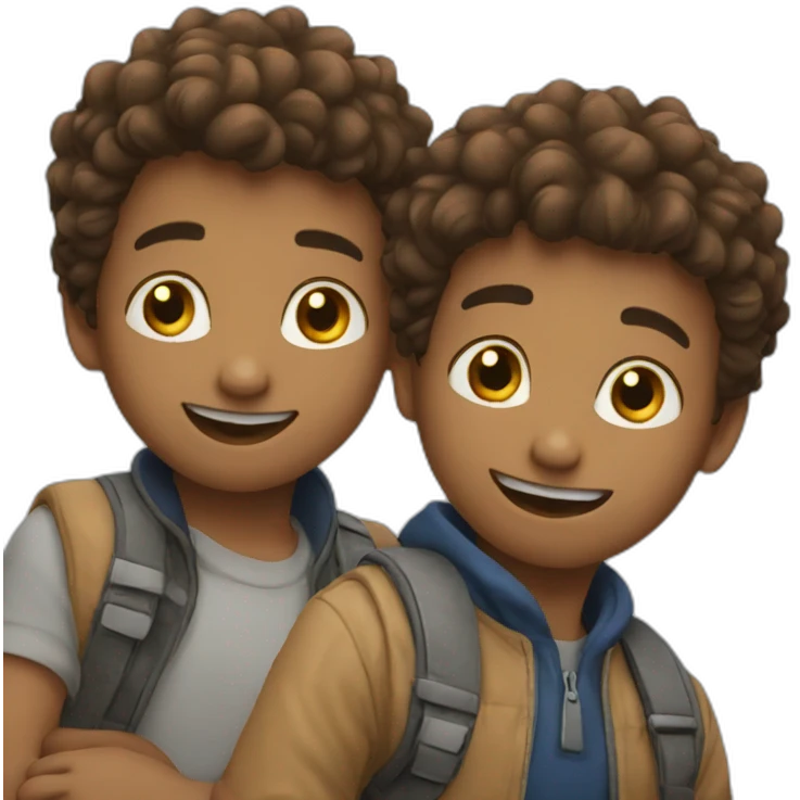 three boys friendship emoji