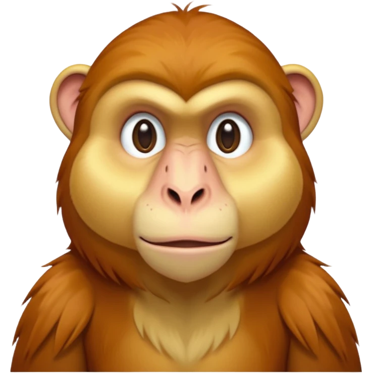 long nose proboscis monkey emoji