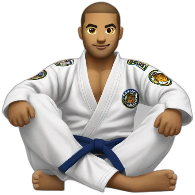 BJJ seated guard  Tiger  emoji