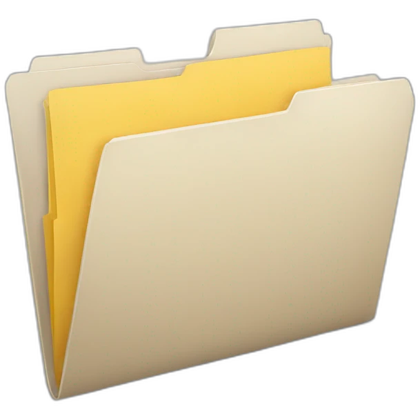 Folder with papel inside emoji