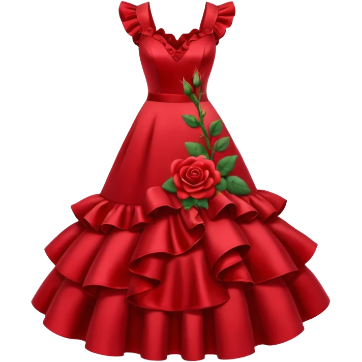 red rose dress no body emoji