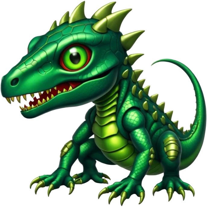 horror bionic reptile monster emoji