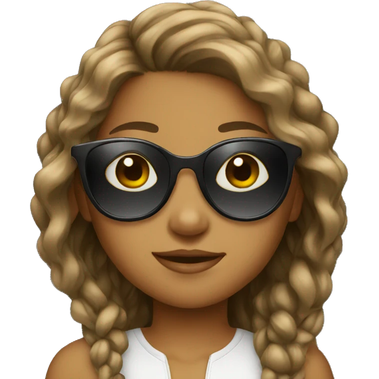 Girl with sunglasses emoji