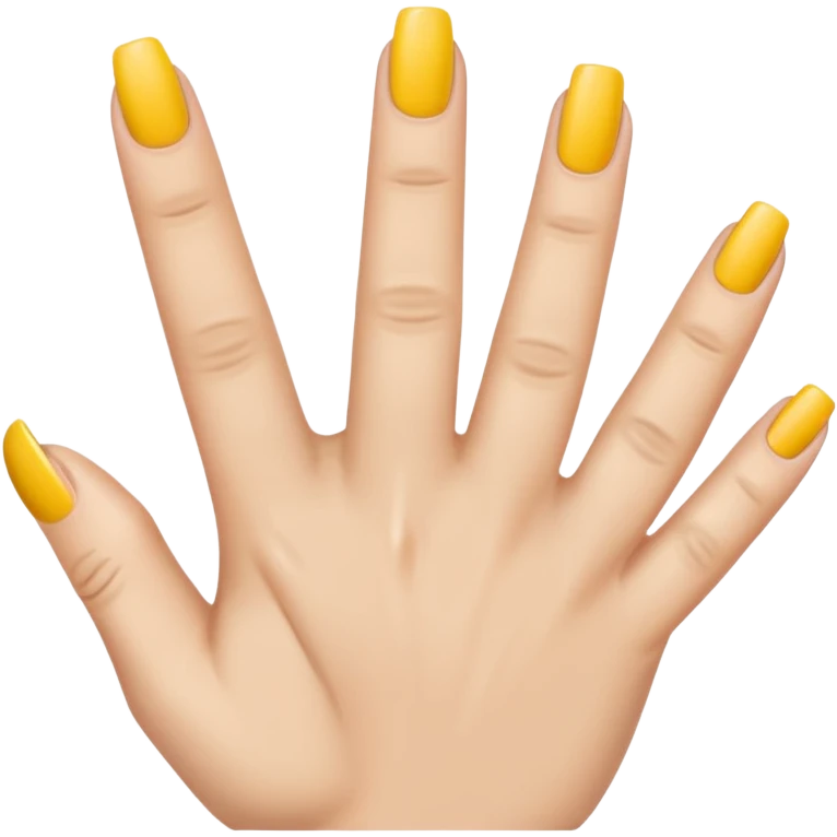 one finger nail art emoji