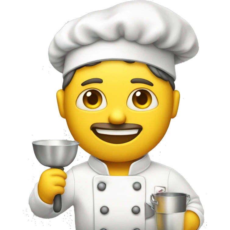 Chef, yellow skin, camera in hand  emoji
