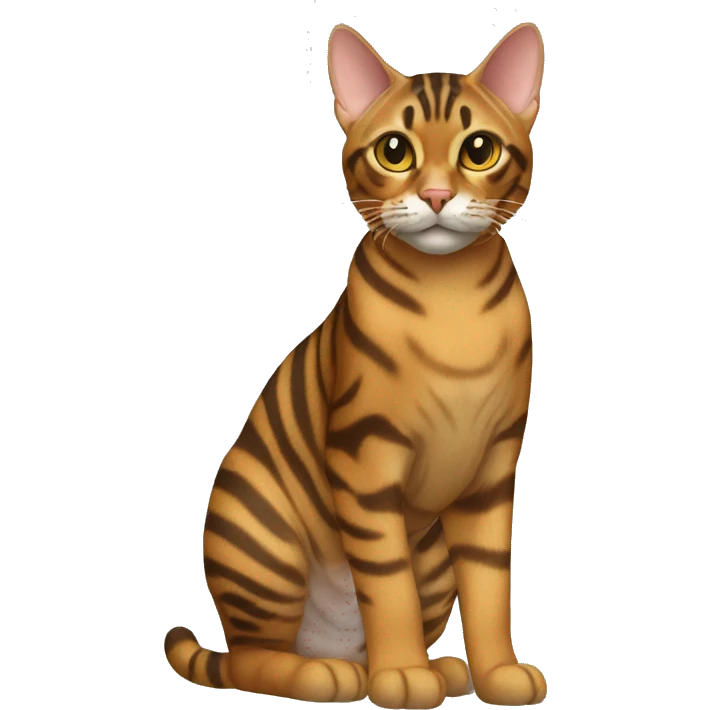 Toyger Cat Breed Full Body emoji