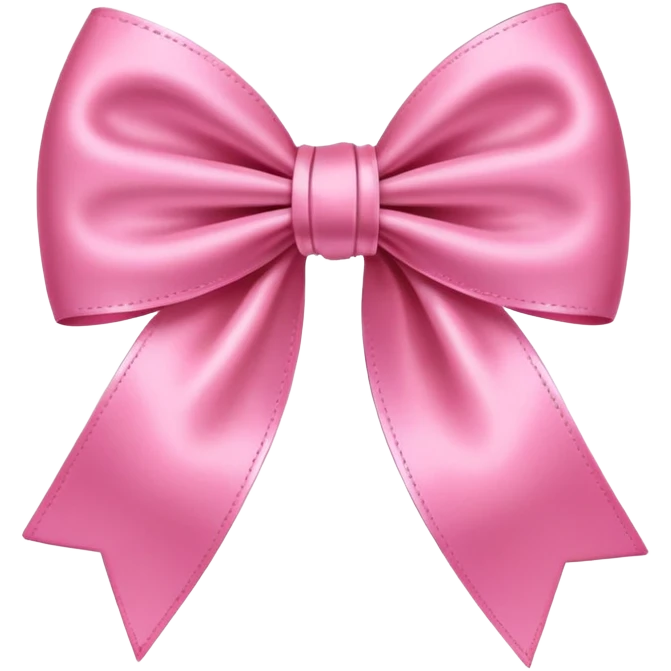 pink bow emoji