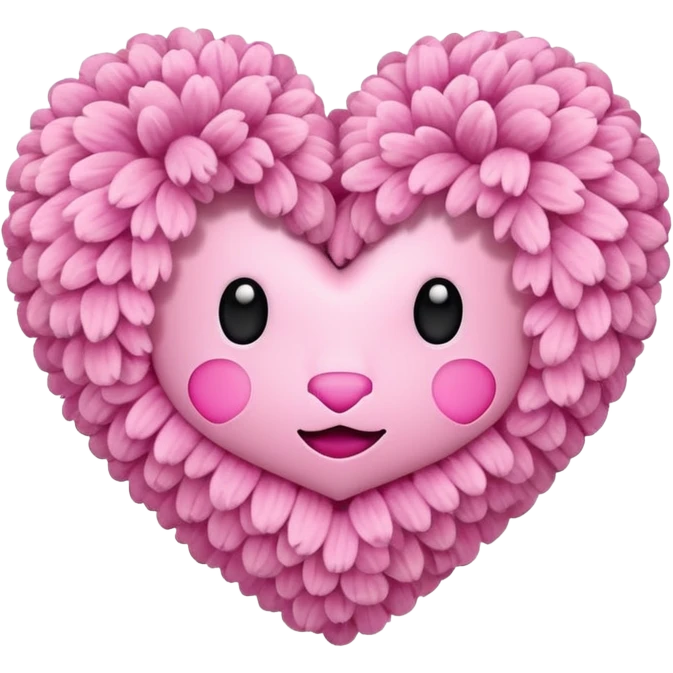 Pom Pom heart emoji
