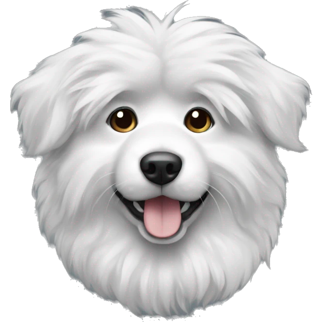 Black-and-white-dog-fluffy emoji