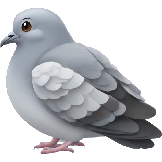 Pigeon sleeping emoji