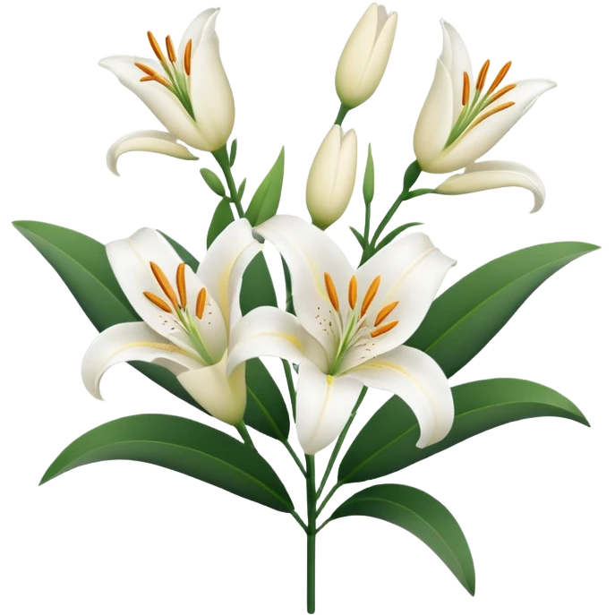  lillies outline emoji