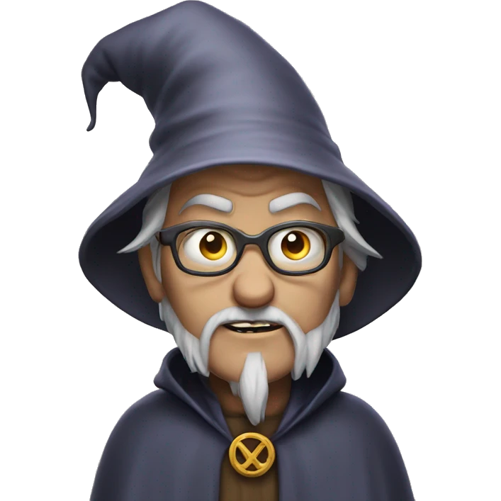 evil crazy wizard m emoji