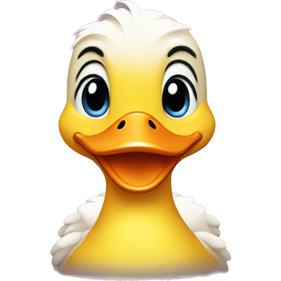 Happy duck emoji