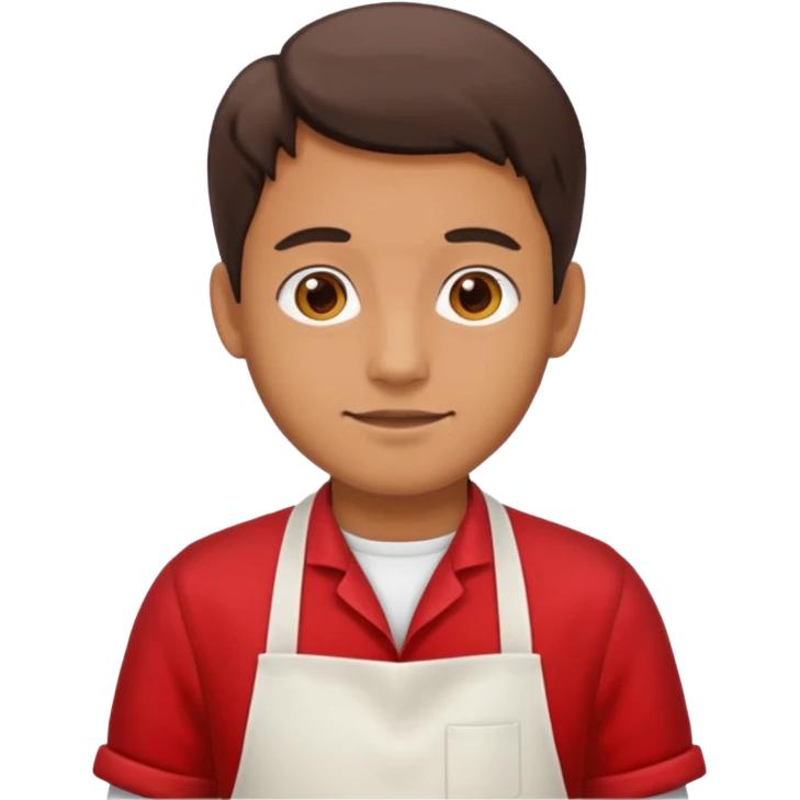 man red apron  emoji