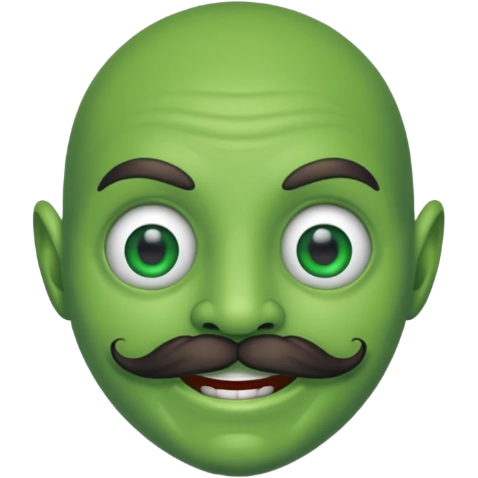 alien with mustache emoji