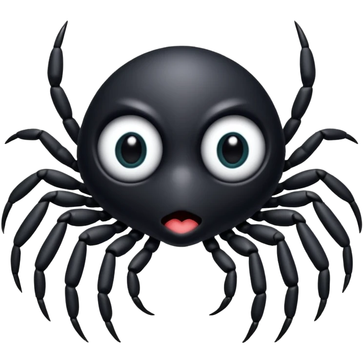 Araignée avec chiffre 4 dans le dos  emoji