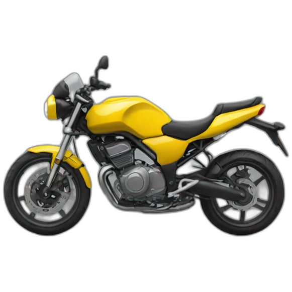 yellow motorbike top view emoji