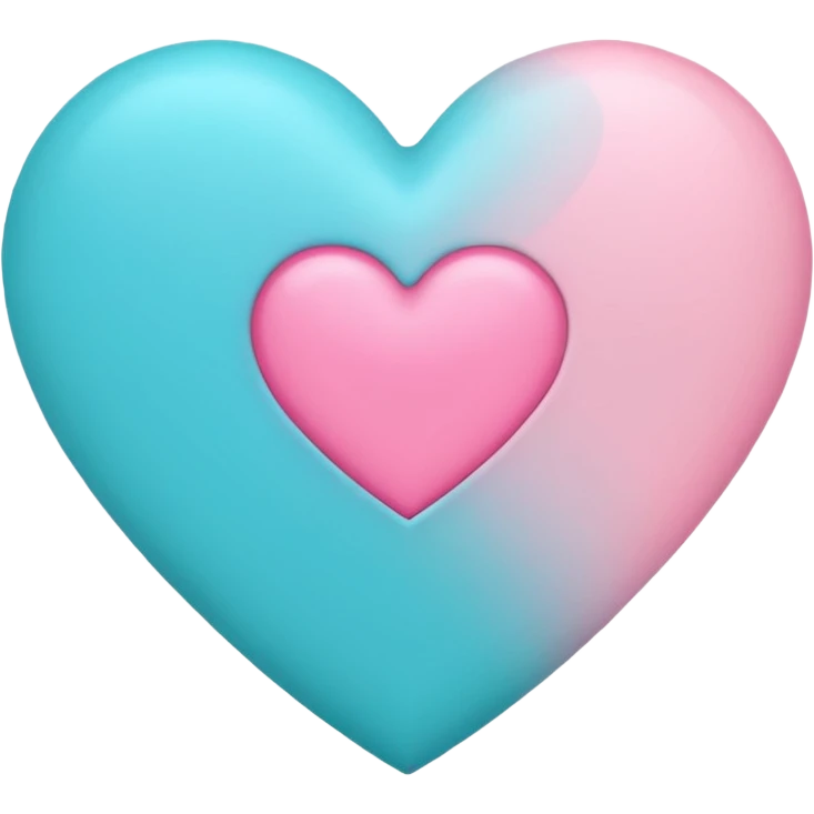Crea un emoji tipo corazón que tenga estos emojis o sea que tenga estos colores 🩵💗🩷 emoji