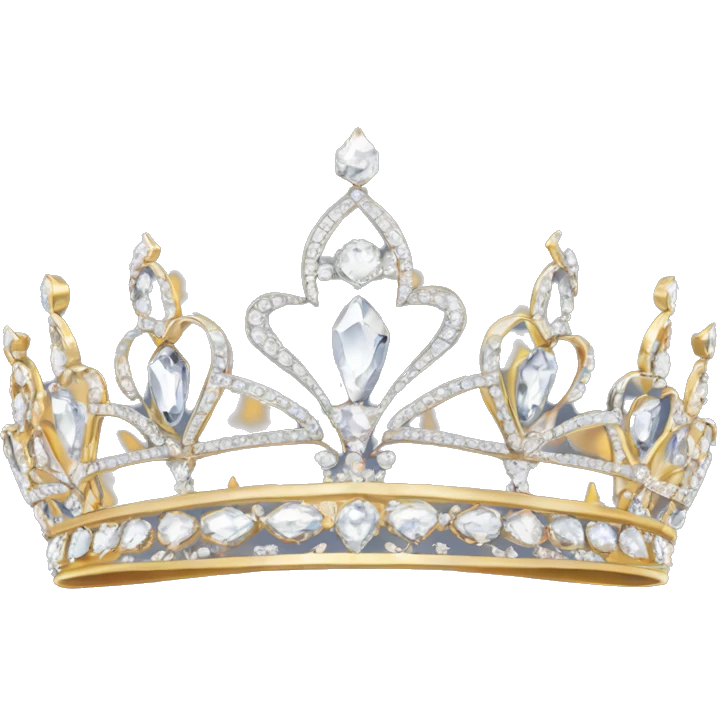 royal dainty jeweled british diamond tiara only no background emoji