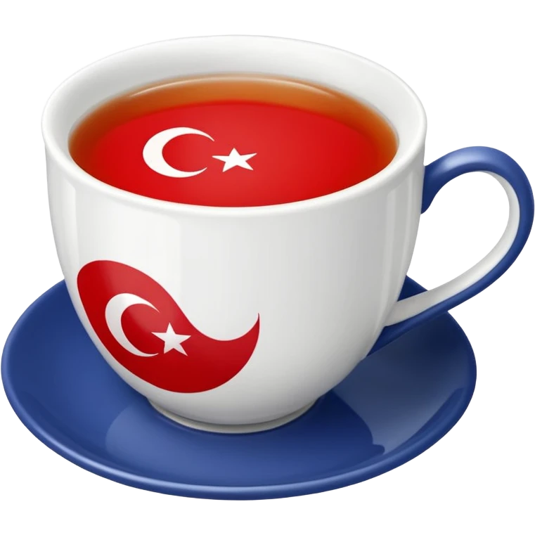 Türk bayrağı çay emoji