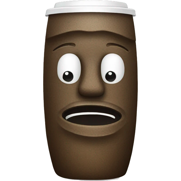 moai with coffee emoji