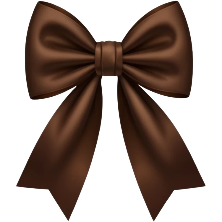 moño cafe oscuro emoji