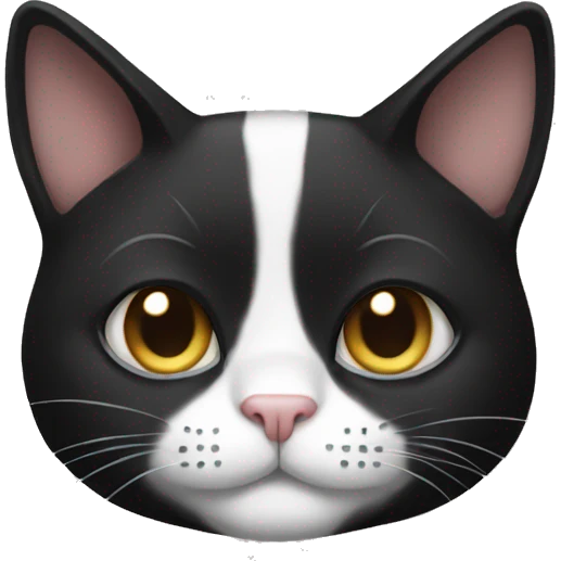 Tuxedo cat emoji