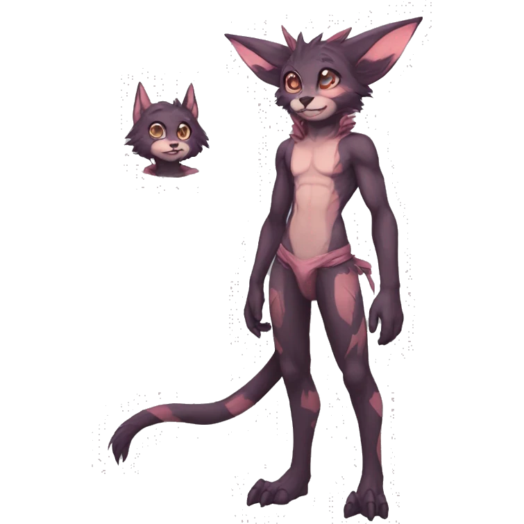 Anthro cool cute kawaii LiLaiRa-Modern-Vernid-Fakémon Full Body emoji