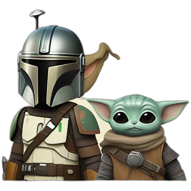 The Mandalorian and Grogu emoji