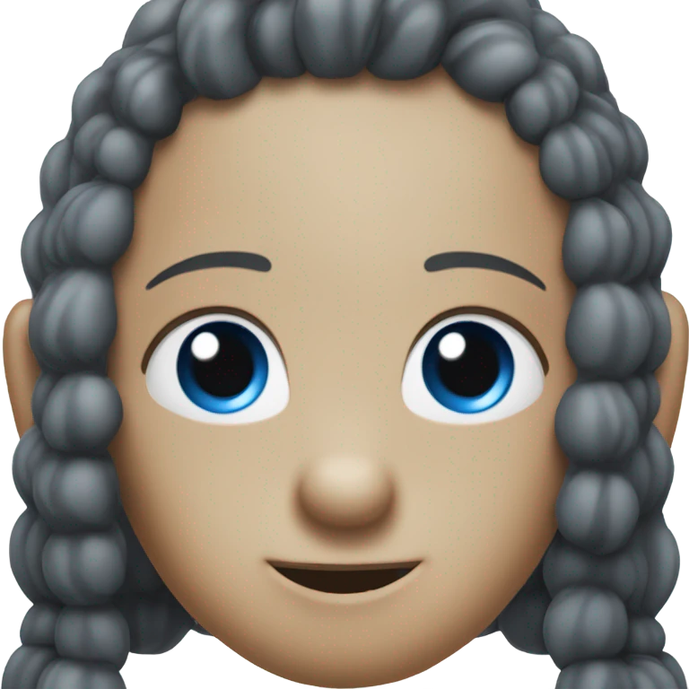 cheval pie bai avec yeux bleu  emoji