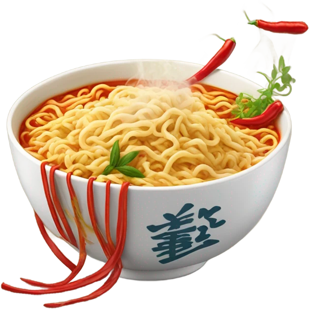 Spicy noodle cup emoji