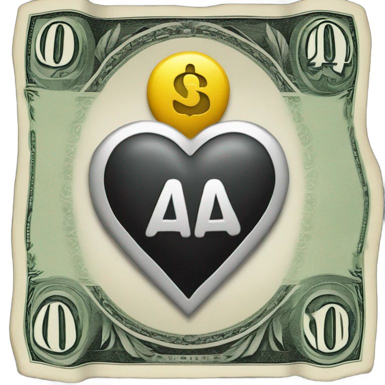 heart with money symbol emoji