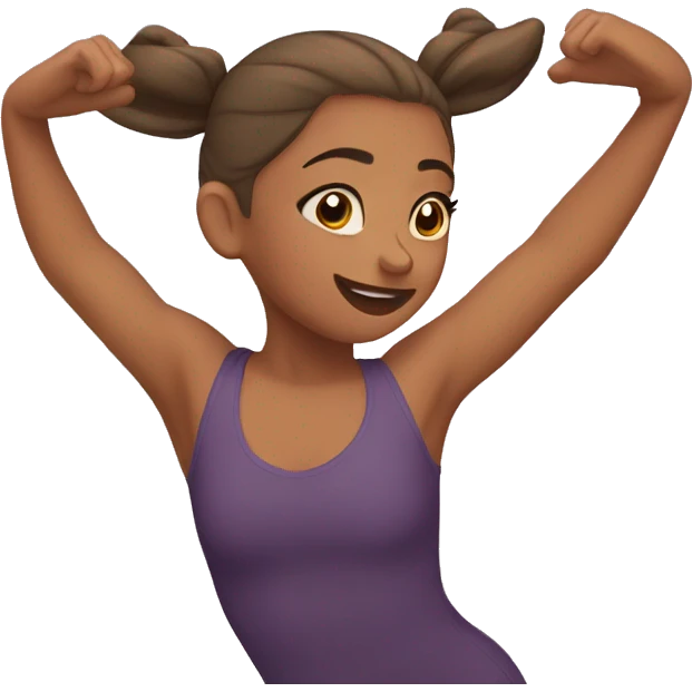 girl doing backbend emoji