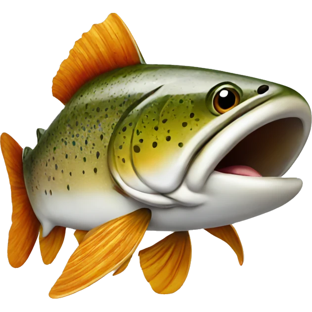 Trout with sunglasses emoji