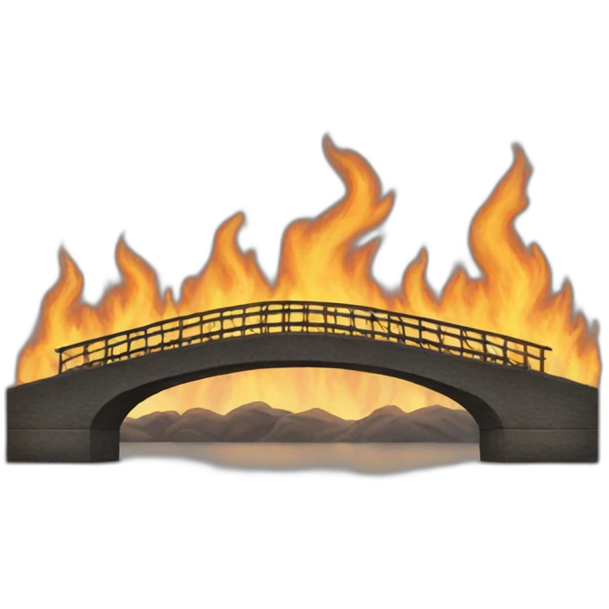 burning bridge emoji