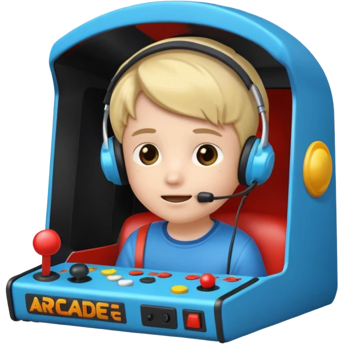 Retro Arcade Kid emoji