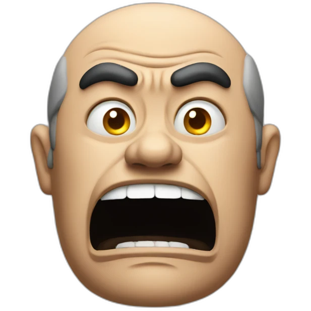 A man angry about taxation emoji