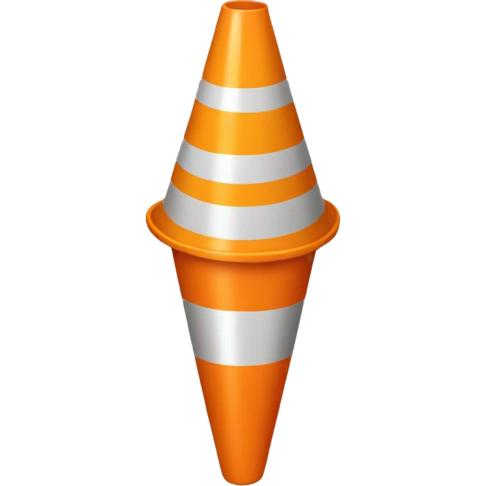 Construction cone hat  emoji