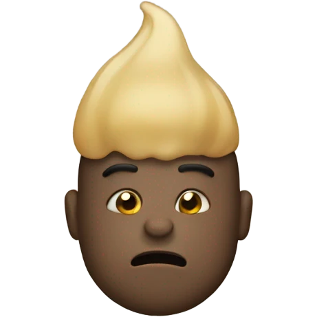 A human fart emoji