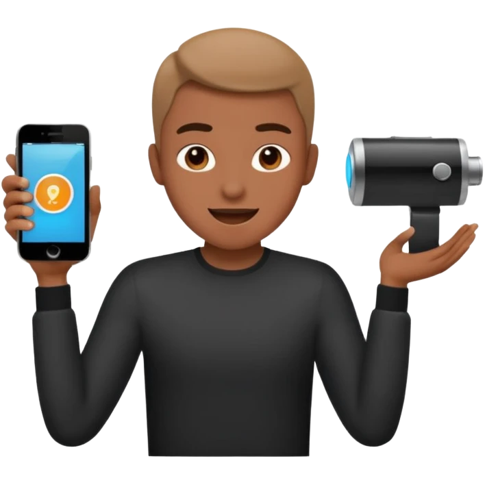 pumping out videos emoji