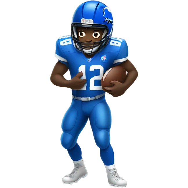Football player with Buffalo  emoji